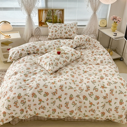 昔可家纺 2023新款复古花全棉 满园枇杷