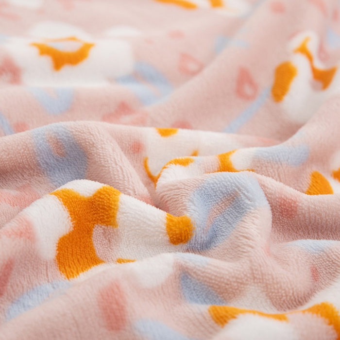 91家纺网 家纺一手货源 找家纺 登登家纺 加厚印花牛奶金貂法莱宝宝绒四件套  繁花似锦