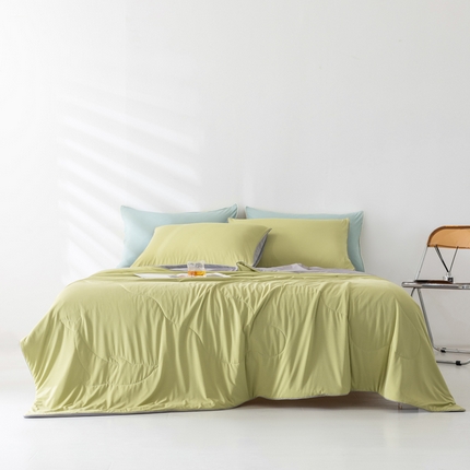 CINNY馨宜 2023新款A类锦氨凉感丝冷不叮温和防蚊夏凉被空调被 芥末黄