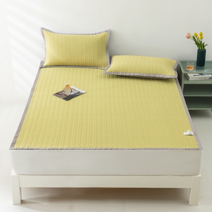 91家纺网 家纺一手货源 找家纺 （总）CINNY馨宜 2025新款锦氨A类凉感丝0.7乳胶凉席三件套