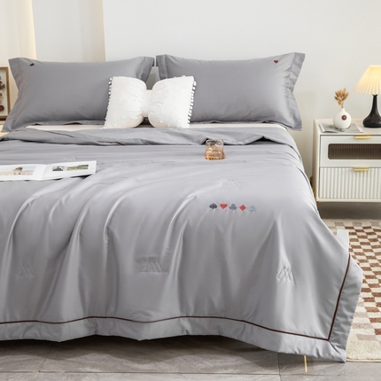 91家纺网 家纺一手货源 找家纺 （总）CINNY馨宜2023新款A类抗菌60长绒棉大豆全棉夏凉被空调被