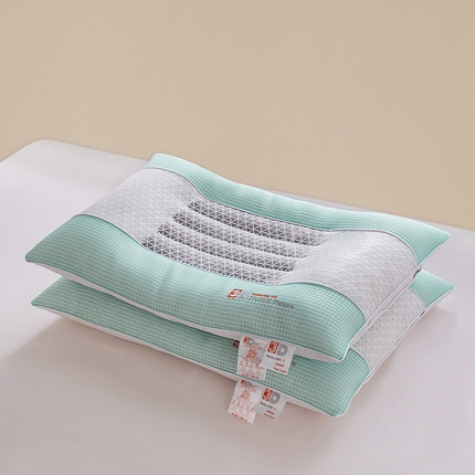 91家纺网 家纺一手货源 找家纺 贵夫人 2023新款3D悬浮零压枕 绿