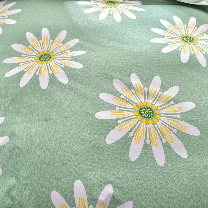 91家纺网 家纺一手货源 找家纺 圣楚 2024新款植物羊绒四件套 夏日如花