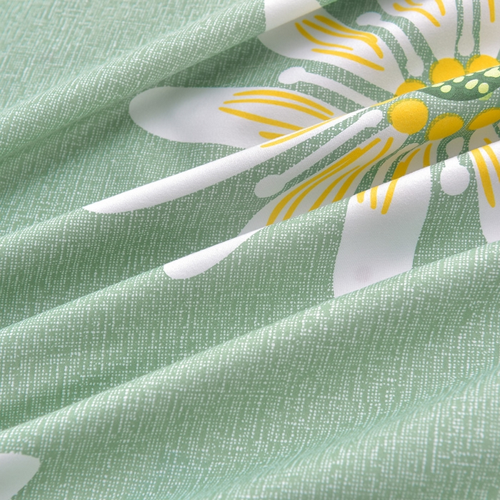 91家纺网 家纺一手货源 找家纺 圣楚 2024新款植物羊绒四件套 夏日如花