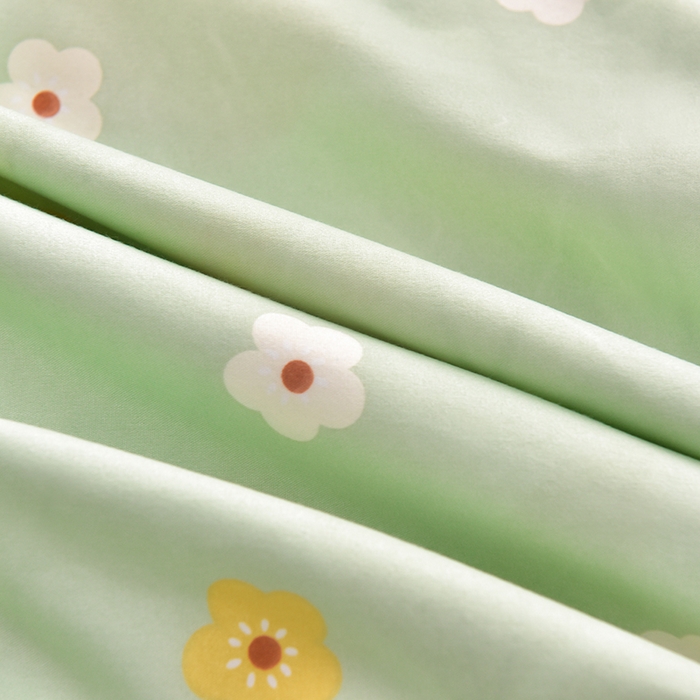 91家纺网 家纺一手货源 找家纺 圣楚 2024新款植物羊绒四件套 夏意绵绵