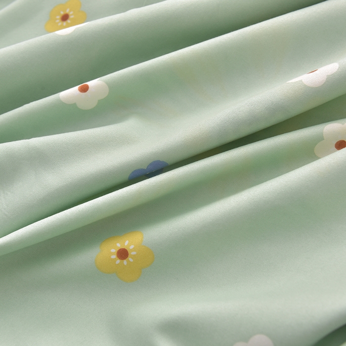 91家纺网 家纺一手货源 找家纺 圣楚 2024新款植物羊绒四件套 夏日如花