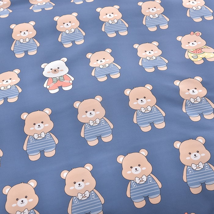 91家纺网 家纺一手货源 找家纺 圣楚 2024新款植物羊绒四件套 熊宝贝