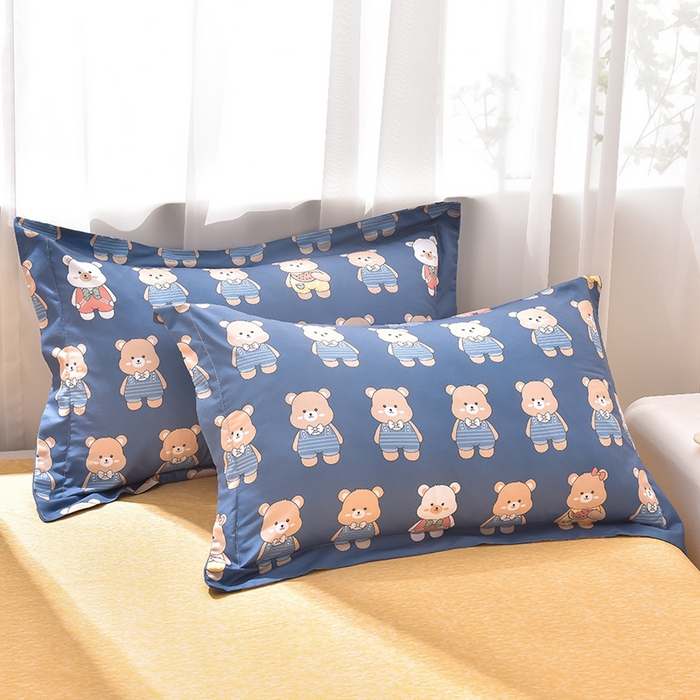 91家纺网 家纺一手货源 找家纺 圣楚 2024新款植物羊绒四件套 熊宝贝