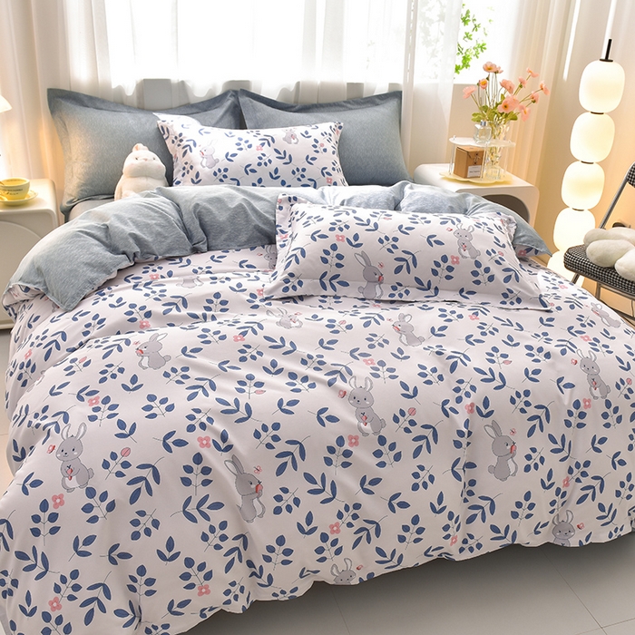 91家纺网 家纺一手货源 找家纺 圣楚 2024新款植物羊绒四件套 遇见春天