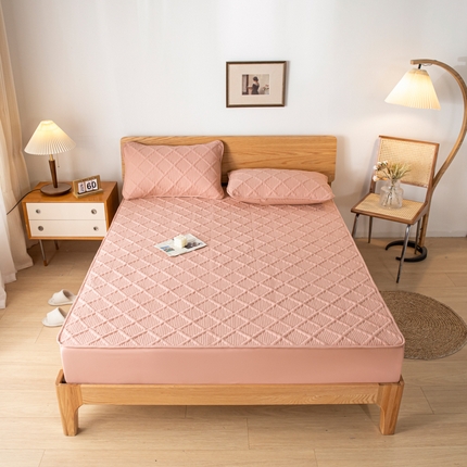 东宇 2023新款A类原棉防水床笠 无印豆沙