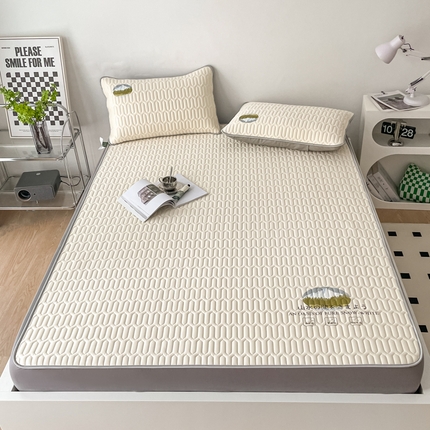 91家纺网 家纺一手货源 找家纺 （总）柒月家居2023新款山水间系列乳胶凉席床笠款