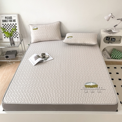 91家纺网 家纺一手货源 找家纺 （总）柒月家居2023新款山水间系列乳胶凉席床笠款