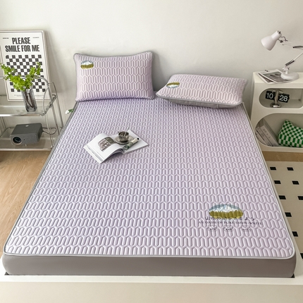 91家纺网 家纺一手货源 找家纺 （总）柒月家居2023新款山水间系列乳胶凉席床笠款