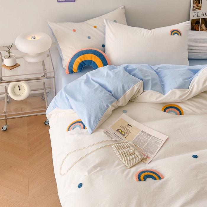 91家纺网 家纺一手货源 找家纺 （总）慕尚家纺 2025新款全棉水洗棉毛巾绣四件套