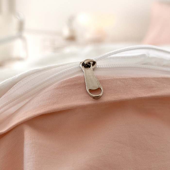 91家纺网 家纺一手货源 找家纺 慕尚家纺 2025新款全棉水洗棉毛巾绣四件套 米兔兔-白玉