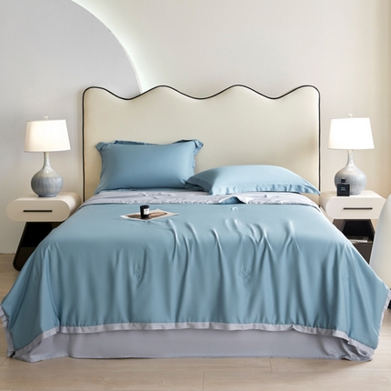 91家纺网 家纺一手货源 找家纺 （总）天瑜家纺 2024新款纯色天丝夏被