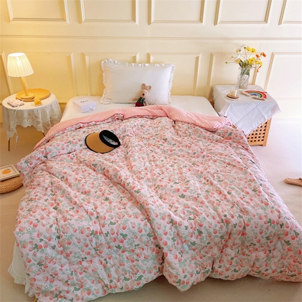 91家纺网 家纺一手货源 找家纺 （总）苏拉家居 2023新款纯棉全棉豆豆被春秋夏被直播爆款