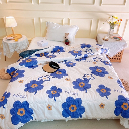 91家纺网 家纺一手货源 找家纺 （总）苏拉家居 2023新款纯棉全棉豆豆被春秋夏被直播爆款