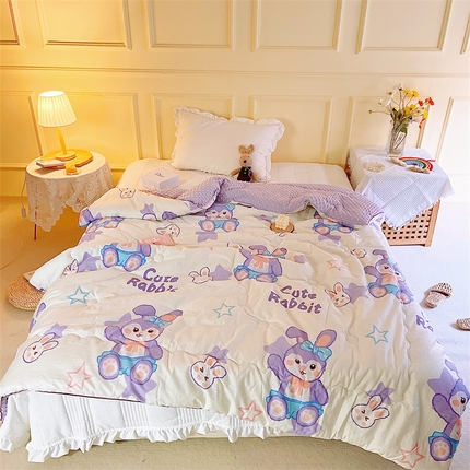 91家纺网 家纺一手货源 找家纺 （总）苏拉家居 2023新款纯棉全棉豆豆被春秋夏被直播爆款