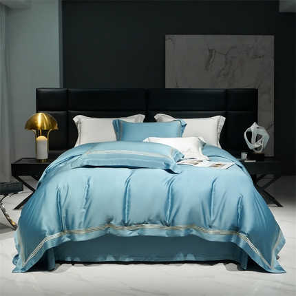 91家纺网 家纺一手货源 找家纺 （总）榻尚家居2023新款 TS80LF天丝奥地利莱赛尔天丝四件套