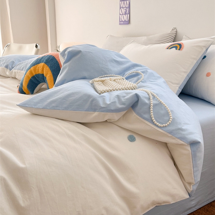 91家纺网 家纺一手货源 找家纺 （总）慕尚家纺 2025新款全棉水洗棉毛巾绣四件套