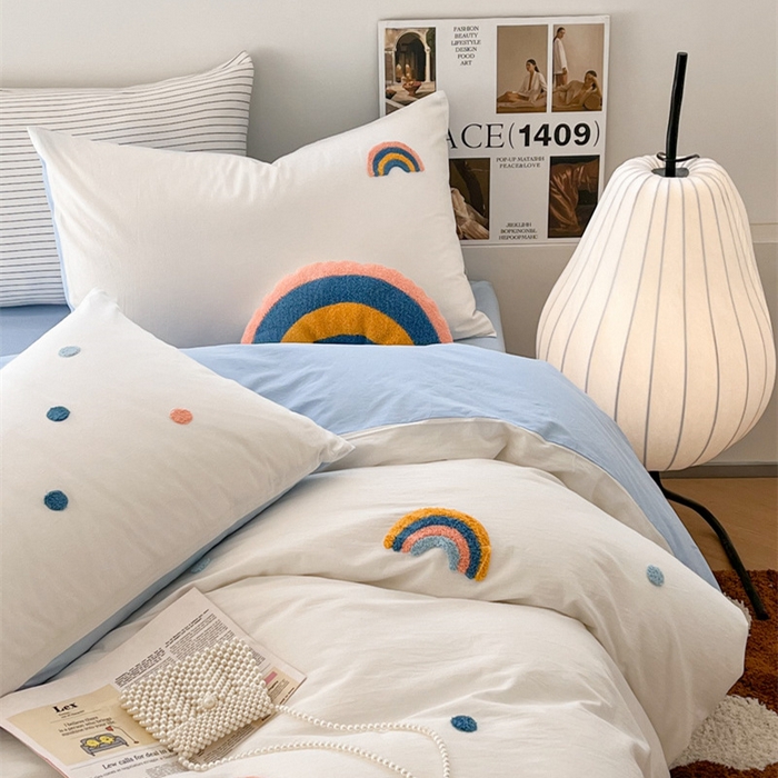 91家纺网 家纺一手货源 找家纺 （总）慕尚家纺 2025新款全棉水洗棉毛巾绣四件套