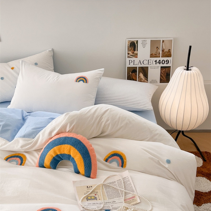 91家纺网 家纺一手货源 找家纺 （总）慕尚家纺 2025新款全棉水洗棉毛巾绣四件套