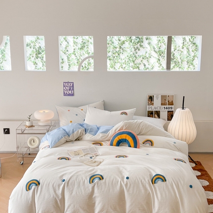 91家纺网 家纺一手货源 找家纺 （总）慕尚家纺 2025新款全棉水洗棉毛巾绣四件套