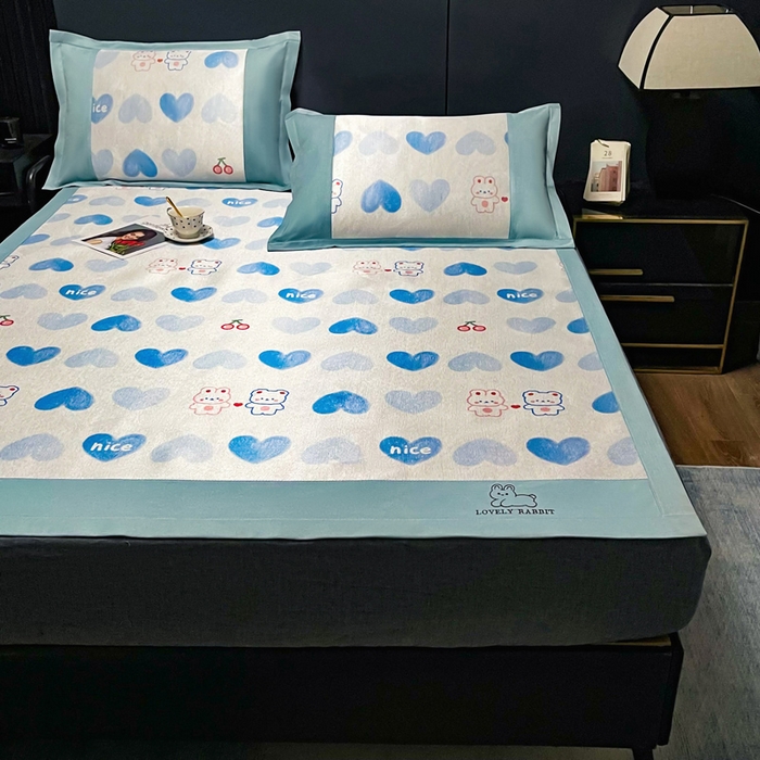 91家纺网 家纺一手货源 找家纺 慕尚家纺 2025新款冰藤席 小伙伴