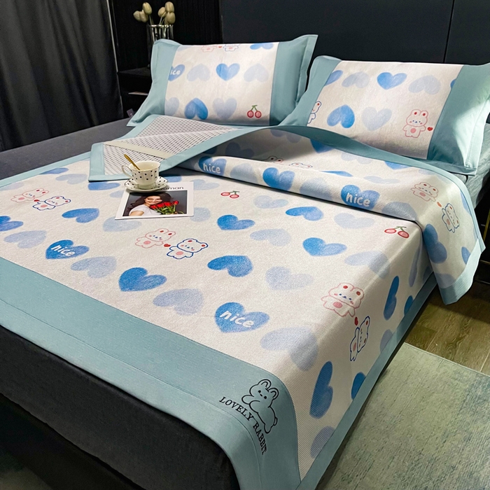 91家纺网 家纺一手货源 找家纺 慕尚家纺 2025新款冰藤席 小伙伴