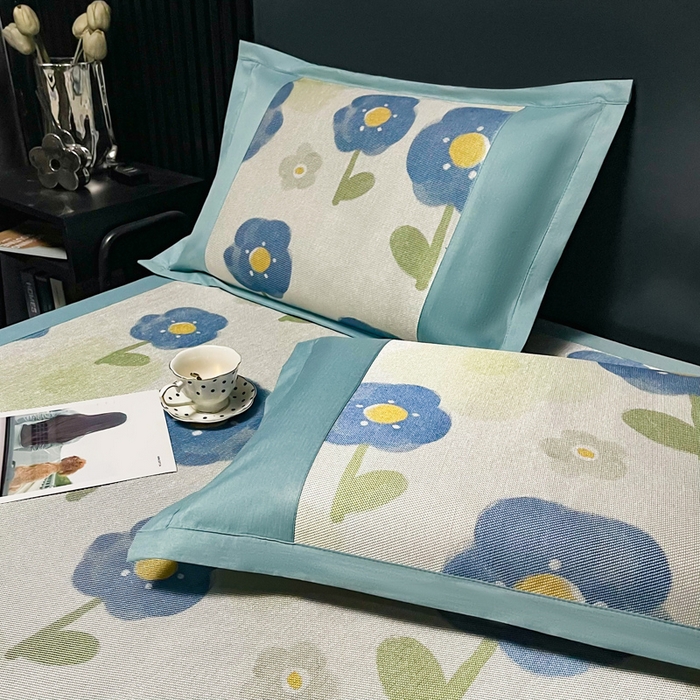 91家纺网 家纺一手货源 找家纺 慕尚家纺 2025新款冰藤席 小时光