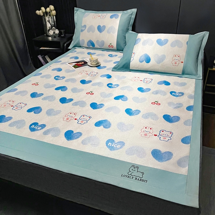 91家纺网 家纺一手货源 找家纺 慕尚家纺 2025新款冰藤席 小伙伴