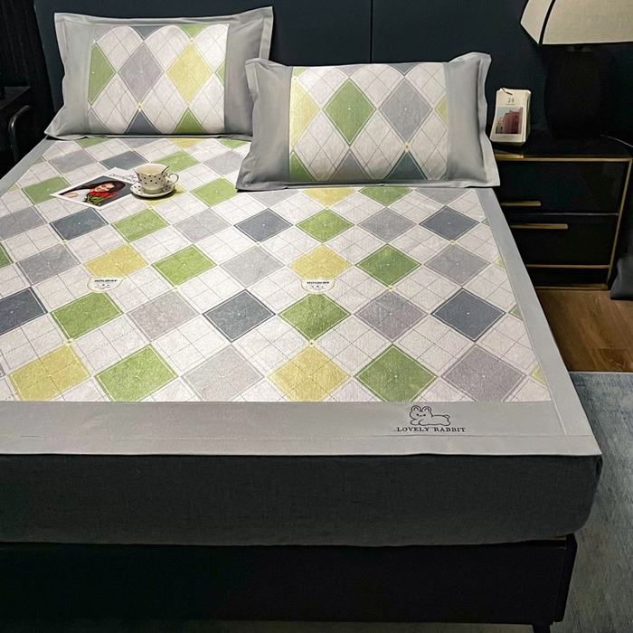 91家纺网 家纺一手货源 找家纺 慕尚家纺 2025新款冰藤席 流年