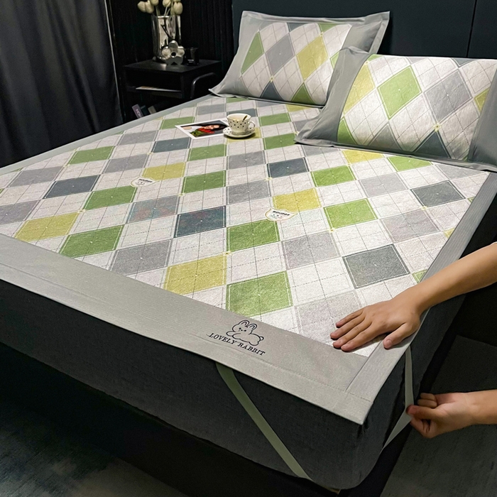 91家纺网 家纺一手货源 找家纺 慕尚家纺 2025新款冰藤席 流年