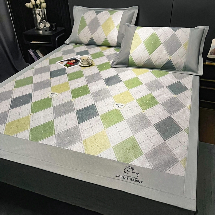 91家纺网 家纺一手货源 找家纺 慕尚家纺 2025新款冰藤席 流年