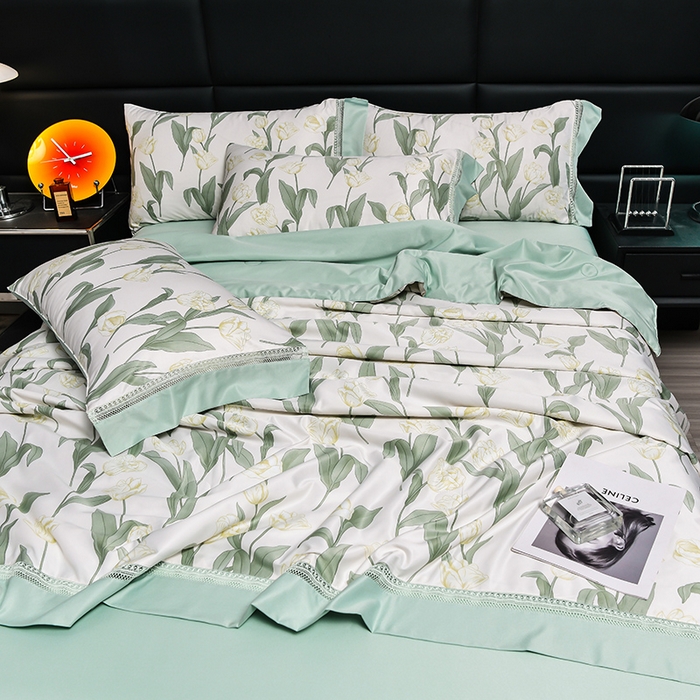 91家纺网 家纺一手货源 找家纺 （总）斯尔顿 2025新款镂空夏被四件套