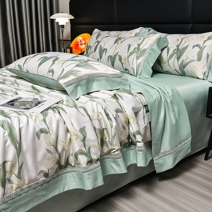 91家纺网 家纺一手货源 找家纺 （总）斯尔顿 2025新款镂空夏被四件套