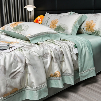 91家纺网 家纺一手货源 找家纺 （总）斯尔顿 2025新款镂空夏被四件套