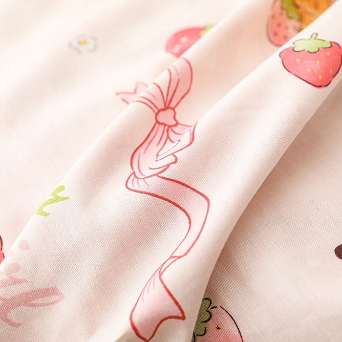 91家纺网 家纺一手货源 找家纺 金丝鸟 2023新款全棉旅行睡袋 草莓篮子