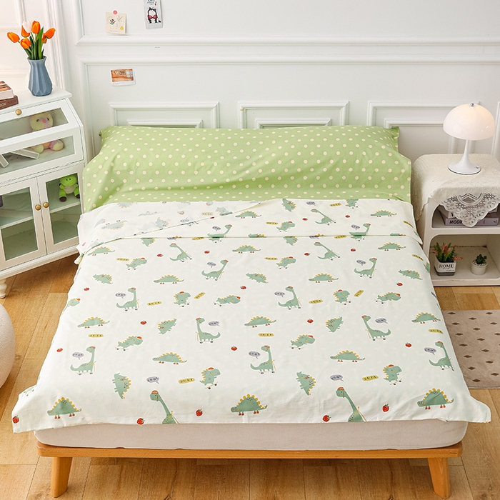 91家纺网 家纺一手货源 找家纺 金丝鸟 2023新款全棉旅行睡袋 恐龙王子