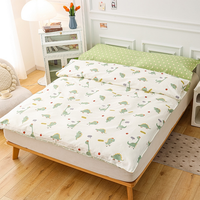 91家纺网 家纺一手货源 找家纺 金丝鸟 2023新款全棉旅行睡袋 恐龙王子