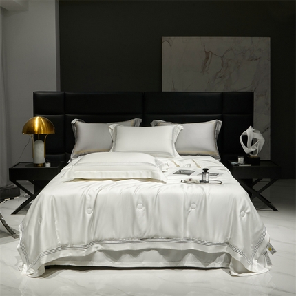 91家纺网 家纺一手货源 找家纺 （总）时亿家居 2023新款80支兰精天丝夏被 华尔兹系列