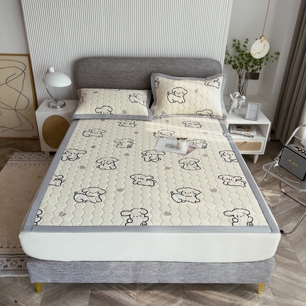 91家纺网 家纺一手货源 找家纺 （总）慕尚家纺 2025新款加厚印花乳胶席凉感丝乳胶凉席