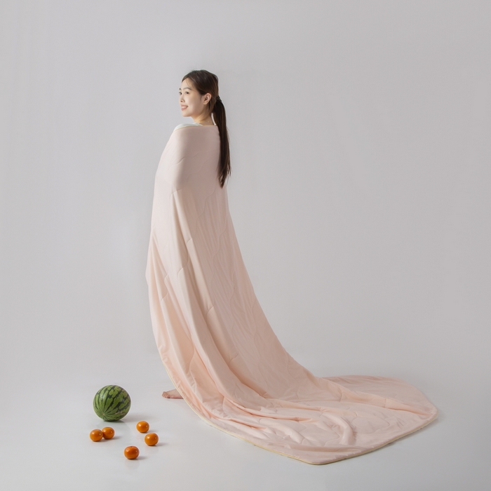 91家纺网 家纺一手货源 找家纺 慕尚家纺 2025新款凉感丝瓜瓜被 桃桃乌龙