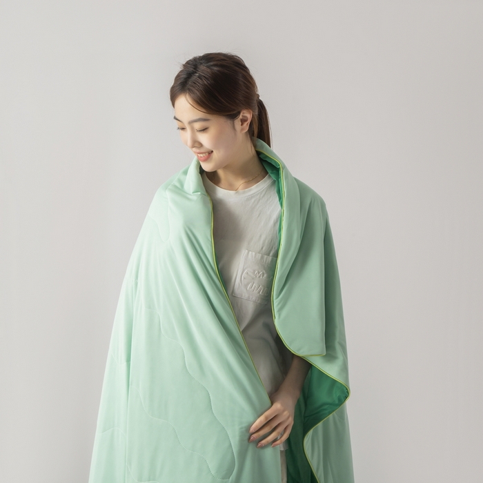 91家纺网 家纺一手货源 找家纺 慕尚家纺 2025新款凉感丝瓜瓜被 西瓜生椰