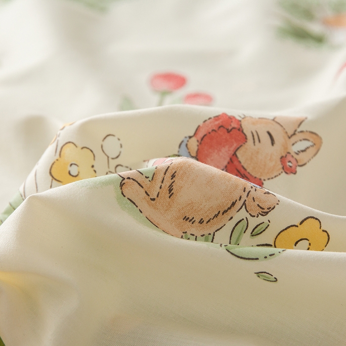 91家纺网 家纺一手货源 找家纺 简宜家居 2023新款13070全棉睡袋 花园兔