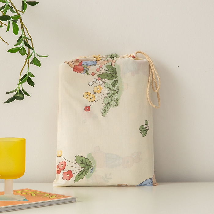 91家纺网 家纺一手货源 找家纺 简宜家居 2023新款13070全棉睡袋 花园兔