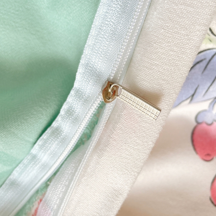 91家纺网 家纺一手货源 找家纺 金丝兔 2023新款高克重植物羊绒生态加厚磨毛印花四件套 花园兔