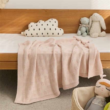 91家纺网 家纺一手货源 找家纺 （总）暖绵绵 2025新款儿童全棉盖毯针织毯子-森友卉