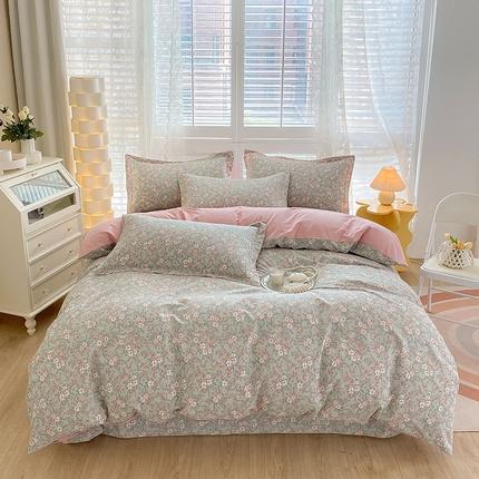 元元 2023新款13372全棉印花四件套 觅彩